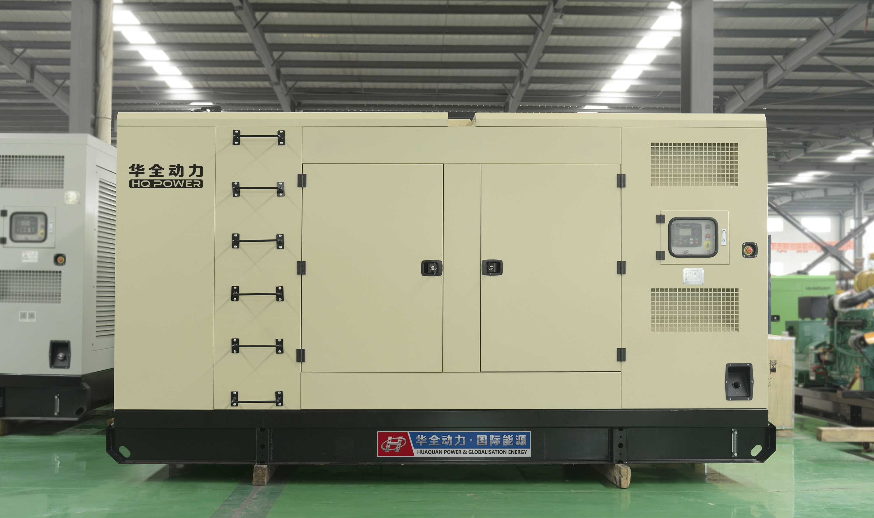 4月24日，一臺400kw靜音箱發電機組從華全動力發往山東